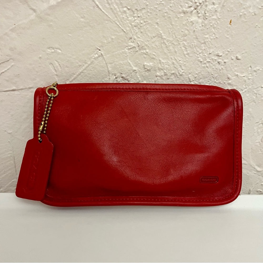COACH Vintage Chunky Makeup Kit Red